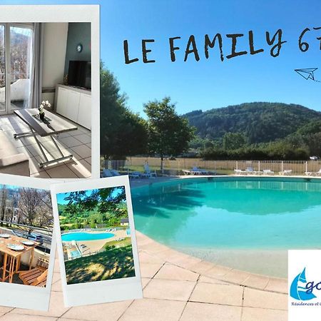T2 Avec Piscine-Le Family 67 Apartman Pierrefiche  Kültér fotó